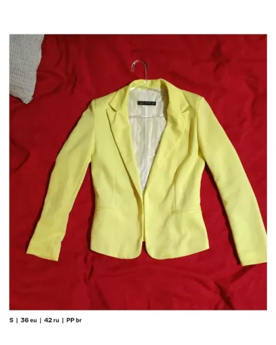 Jaqueta Blazer feminina Zara (P-PP br \ S eu)