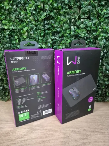 Mouse Gamer Warrior Rgb 7 Botões 125Hz 3600 Dpi + Mousepad Novo Lacrado