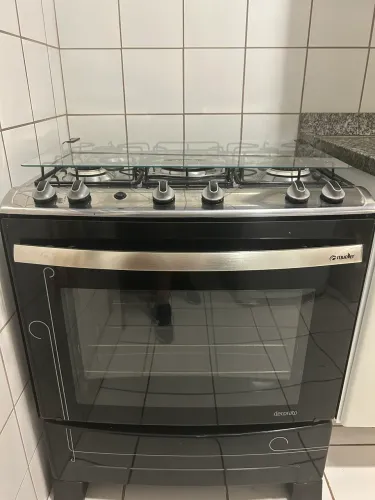 Fogão Mueller Decorato 5 Bocas - Mesa de Vidro