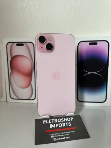 iPhone 15 Plus 128GB Rosa Apple | Impecável | Bateria 89% | Aceito Troca