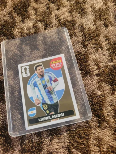 Figurinha legend do messi dourada 