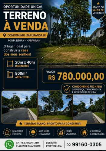 CONDOMÍNIO ITAPURANGA III | LOTE À VENDA