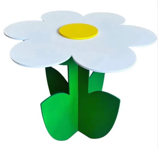 Mesinha de canto - Flor Margarida MDF