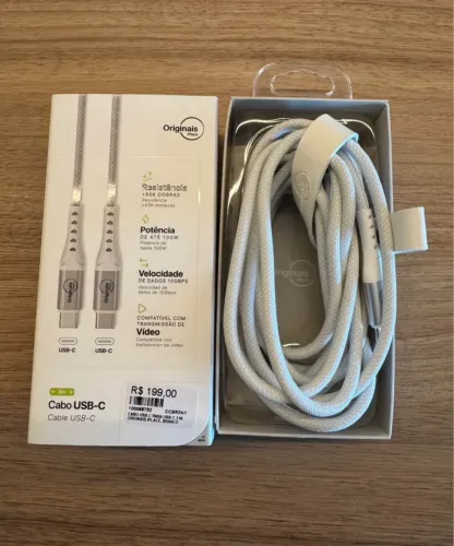 Cabo iPhone 15 -   3 metros - NOVO -  NÃO ENVIO 