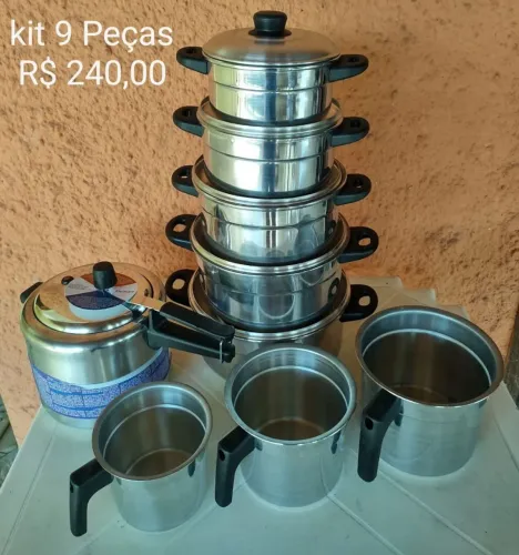 Leiteiras Com Mais Panelas, Kit 9 Peças