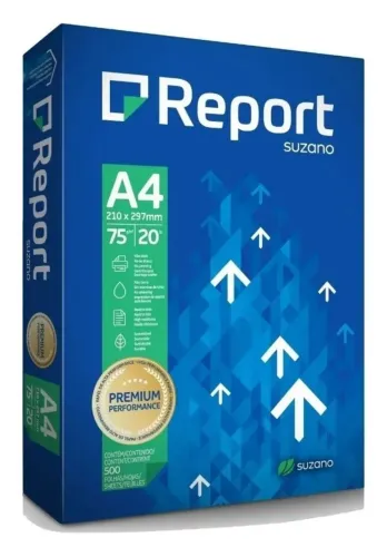 Papel Sulfite Report A4 (resma com 500fls)