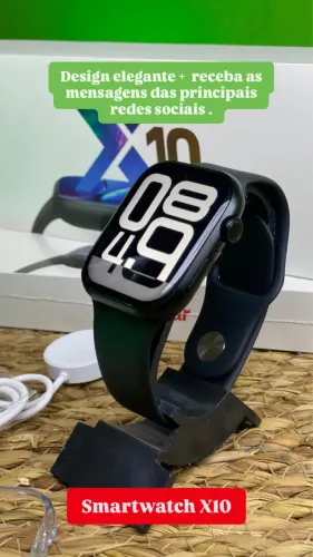 SmartWatchs x10 preto relógio inteligente 47mm