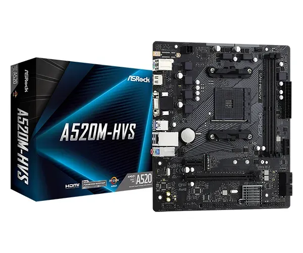 PLACA MAE ASROCK AM4 A520M-HVS