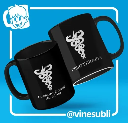 Caneca de Formatura/Curso personalizada com NOME. Fisioterapia e város outros
