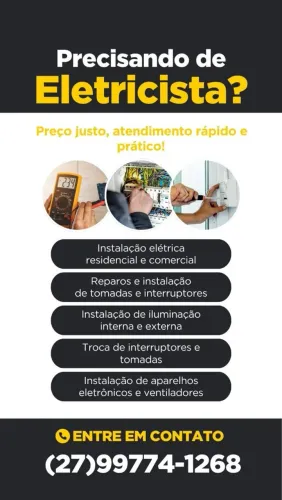 ELETRICISTA, HIDRÁULICA DE PEQUENOS REPAROS