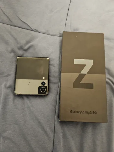 Samsung galaxy z flip 3 128gb (retirada de peças) tela quebrada