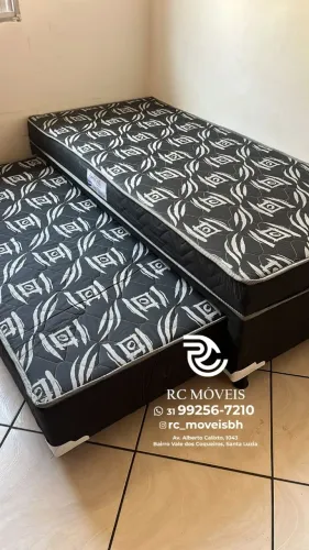 Base box solteiro Bibox 88x1.88 com Auxiliar D33 Direto da Fábrica