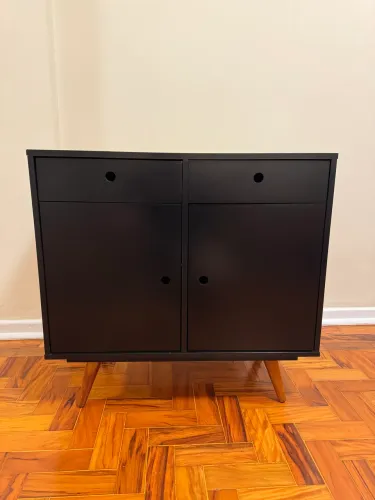 Buffet Retrô Preto 80 cm