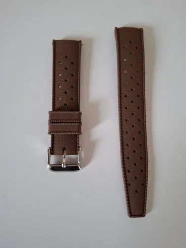 PULSEIRA SILICONE 20MM MARROM 