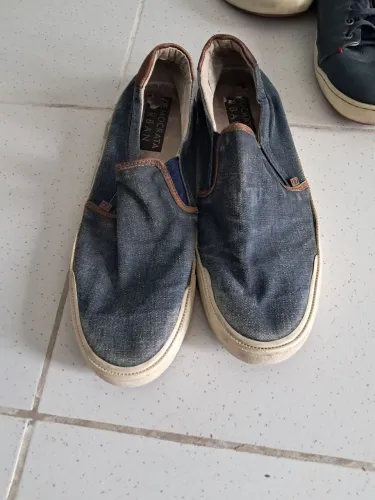 Sapatenis Democrata 42 azul(jeans)