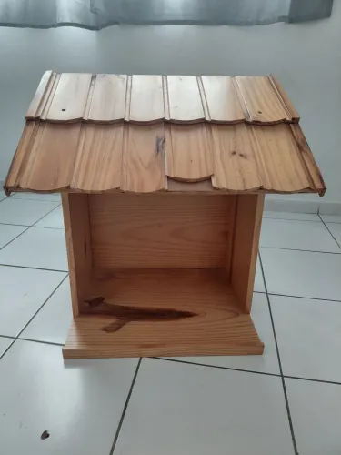 Casinha pet de madeira cachorro ou gato