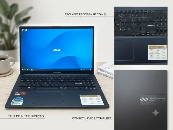 Notebook Asus Vivobook Go 15 E1504 Amd Ryzen 5 7520u 8 GB Ram 256GB SSD Windows 10