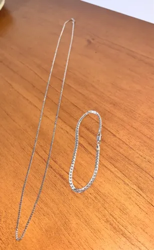 Corrente + Pulseira de Prata ?