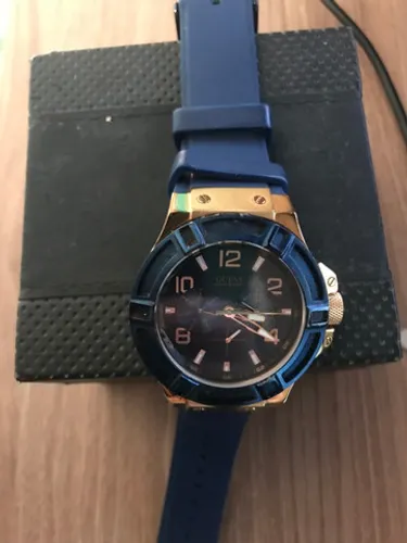 Relógio Guess Rosê/azul W0247g3