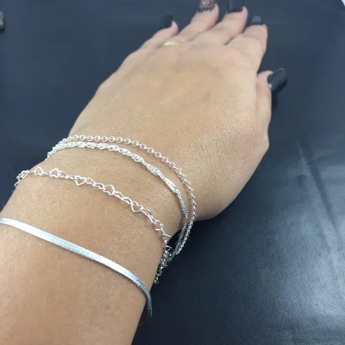 Pulseira De Prata Feminina