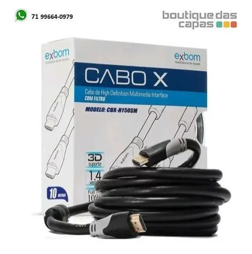Cabo Hdmi x hdmi 10 Metros 1.4 Full Hd 3d Exbom