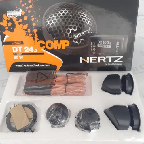 Par de mini tweeter. Hertz. DT 24.3. Italiano. Garantia .Novo. Instalado. 