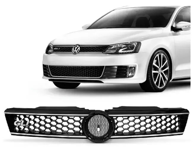Grade Radiador Colmeia Friso Cromado Jetta GLI 2011 a 2015