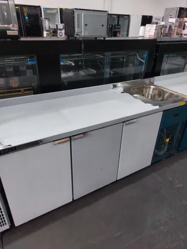 Balcão de serviço refrigerado com cuba 2m novo pronta entrega 