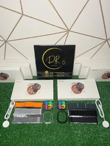 Smartwatch W69 Pro Series 9 Lançamento 2024 Original + pulseira de Brinde, película e case