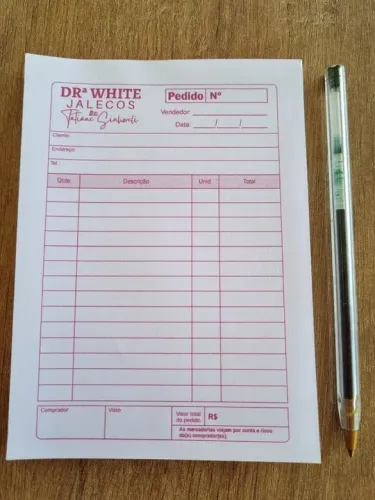 Blocos de Pedido Personalizavel COMANDAS