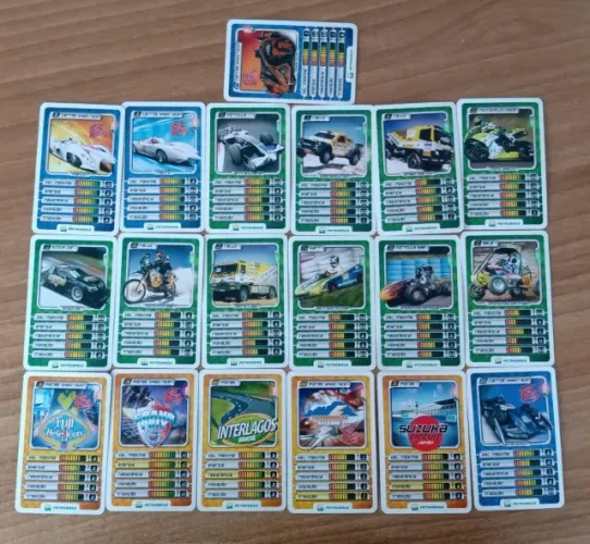 Coleção Incompleta - Cards Petrobras Carros