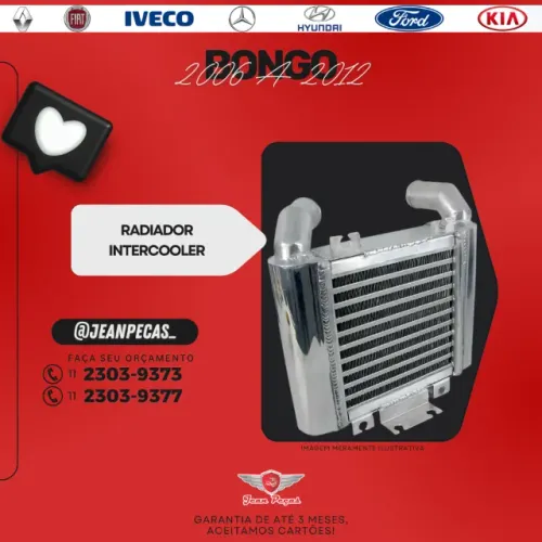 radiador intercooler - kia bongo