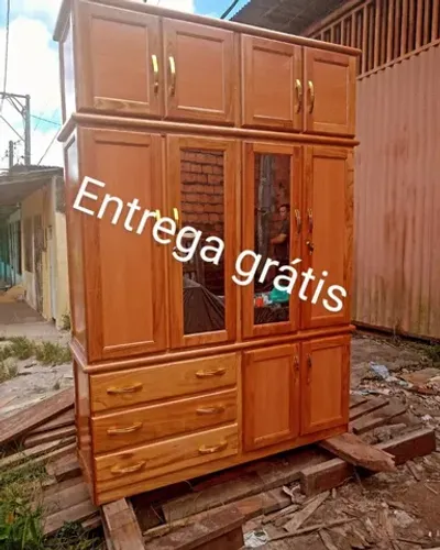 GUARDA ROUPA DE CASAL 4 PORTAS NOVO!