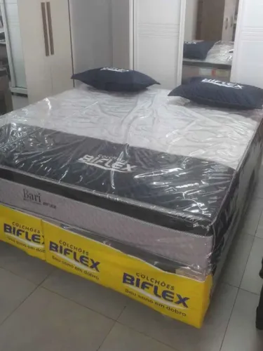 Cama Box queem 158x198 base + colchão Bari ( Pronta entrega )