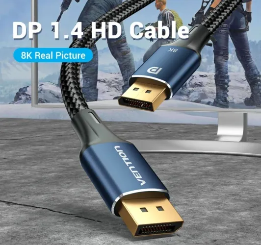 Cabo Displayport 1.4 4k até 8k Novo 1,5 metro