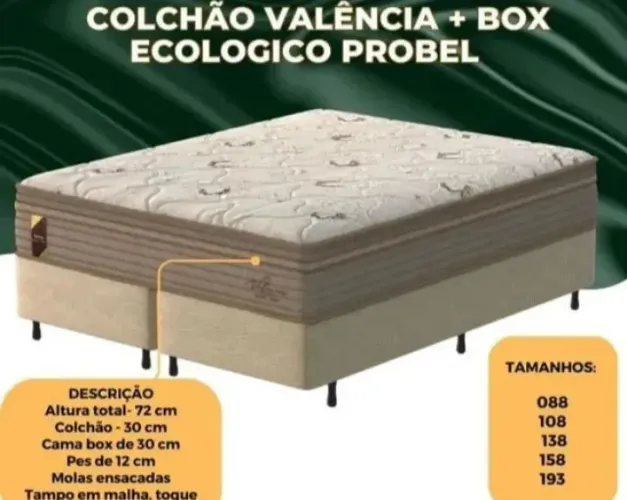 Cama box Probel super king molas ensacadas 