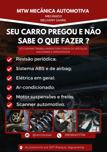 Mecânico automotivo 24 HORAS