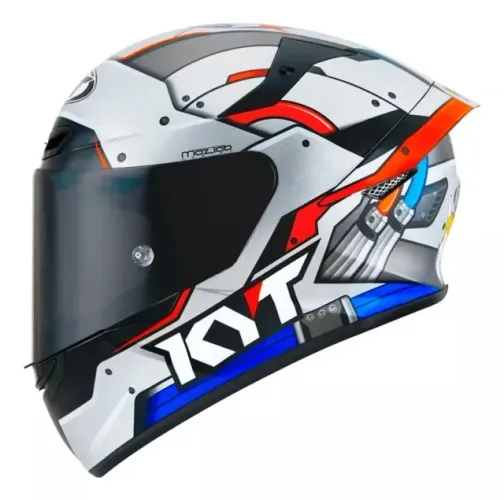 Capacete KYT TT-COURSE RATTHAPARK SPACE MONKEY Cinza Perolado