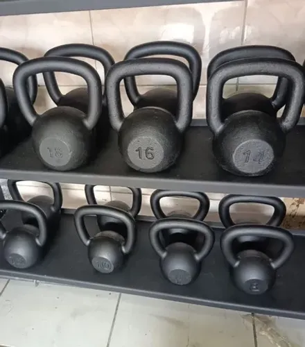 Kettlebell pintado peso academia