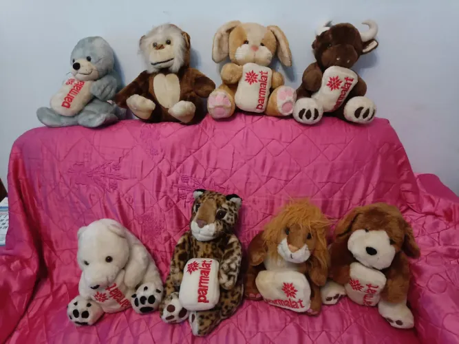 Coleção de Pelúcias Parmalat - Animais Fofinhos!