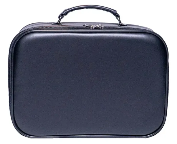 Maleta Médica Acadêmica Luxo Com Ziper Preta