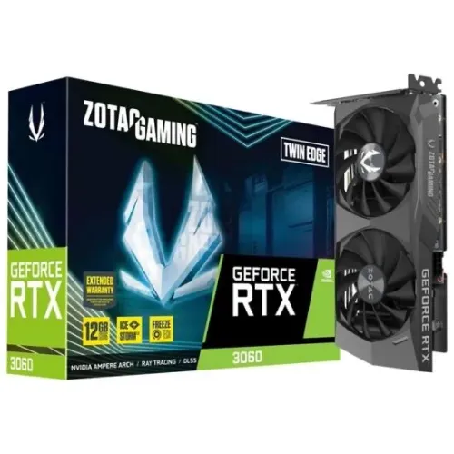 Placa de Vídeo Zotac GeForce RTX3060 Twin Edge 12GB GDDR6 PCI-Express - Nova lacrada!