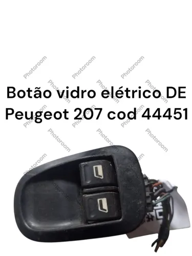 Botão Vidro Elétrico Diant. Esquerdo Peugeot 207 Cod 44451