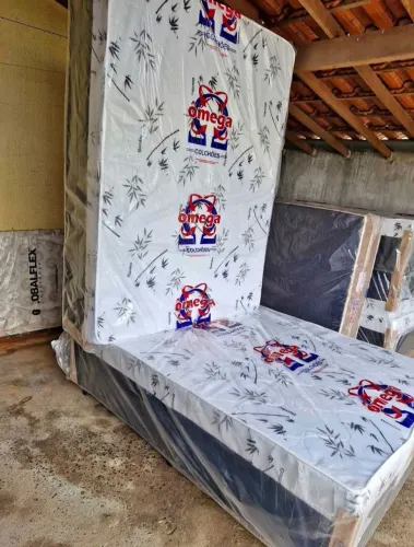 Cama Box Casal Omega 8 cm de espuma