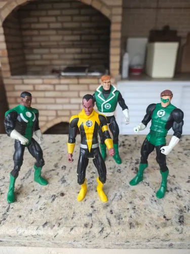 Tropa Lanterna Verde 4 actions DC Universe Hal Jordan Guy Gardner Sinestro John Stewart 