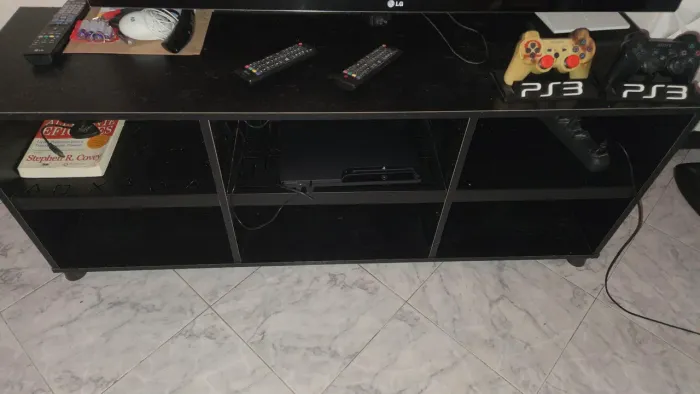 Rack personalizado para Playstation com iluminação e ventoinha para resfriar o vídeo game 