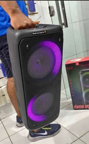 Caixa De Som Bluetooth Grande Led Alta Super Potente - Garantia