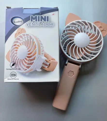 Mini Ventilador Portátil Recarregável