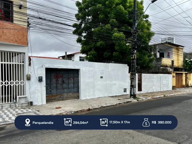 IMOVEL/TERRENO NA PARQUELANDIA COM 294M2 OTIMO PARA PONTOS COMERCIAIS E RESIDENCIAIS