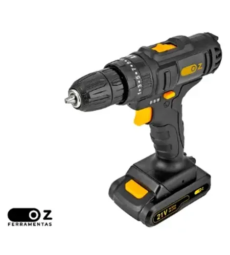 Furadeira Parafusadeira Sem Fio De 10mm 3/8 21v Oz Pb6000k 2 Baterias 